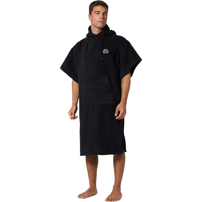 2023 Mystic Velour Changing Robe / Poncho 35018.21013 - Black